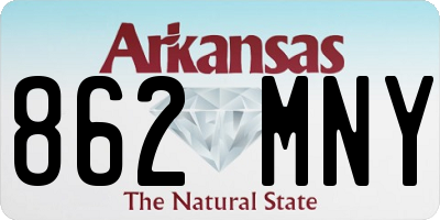 AR license plate 862MNY