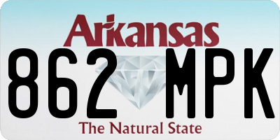AR license plate 862MPK
