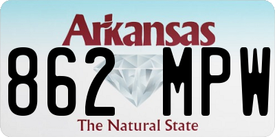 AR license plate 862MPW