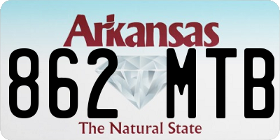 AR license plate 862MTB