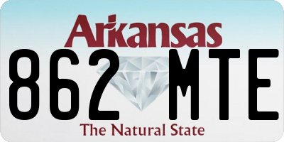 AR license plate 862MTE