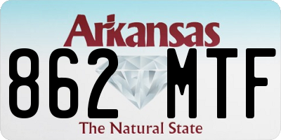 AR license plate 862MTF