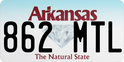 AR license plate 862MTL