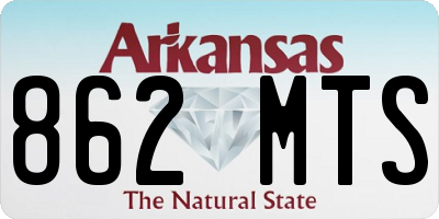 AR license plate 862MTS