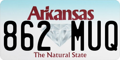 AR license plate 862MUQ