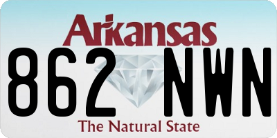 AR license plate 862NWN
