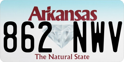 AR license plate 862NWV