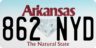 AR license plate 862NYD