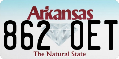 AR license plate 862OET