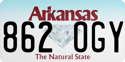 AR license plate 862OGY