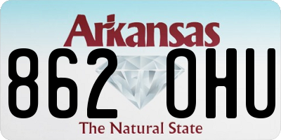 AR license plate 862OHU