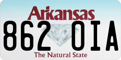 AR license plate 862OIA