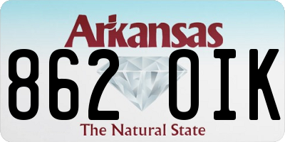 AR license plate 862OIK