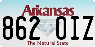 AR license plate 862OIZ