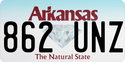 AR license plate 862UNZ