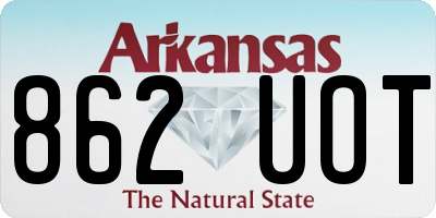 AR license plate 862UOT
