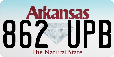 AR license plate 862UPB