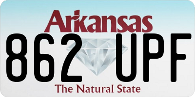AR license plate 862UPF