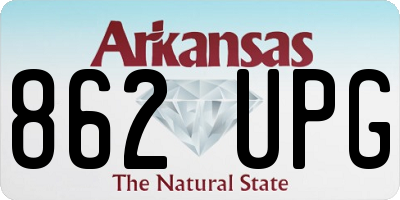 AR license plate 862UPG