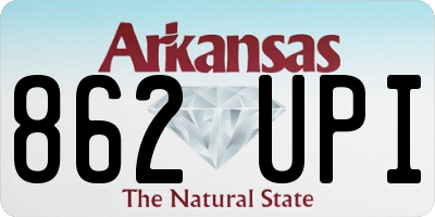 AR license plate 862UPI