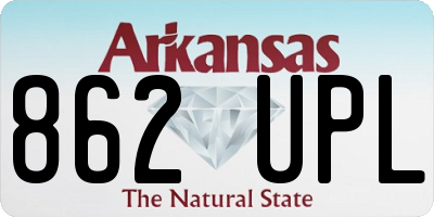 AR license plate 862UPL