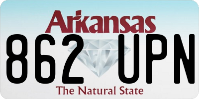 AR license plate 862UPN