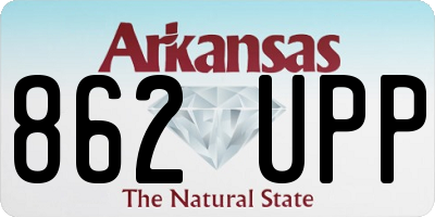 AR license plate 862UPP
