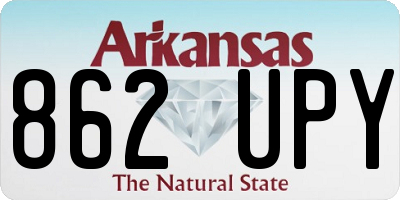 AR license plate 862UPY