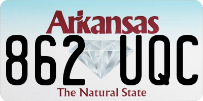 AR license plate 862UQC