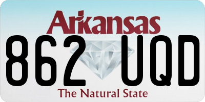 AR license plate 862UQD