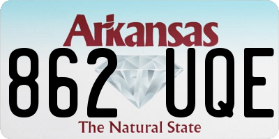 AR license plate 862UQE