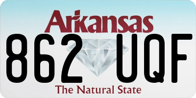 AR license plate 862UQF