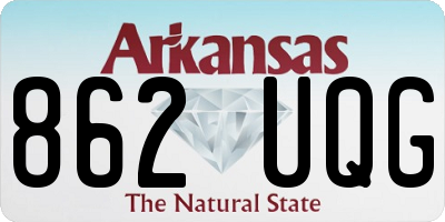 AR license plate 862UQG