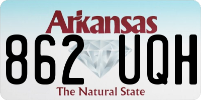 AR license plate 862UQH