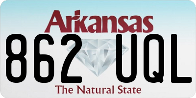 AR license plate 862UQL