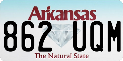 AR license plate 862UQM