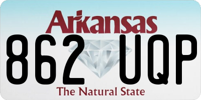 AR license plate 862UQP