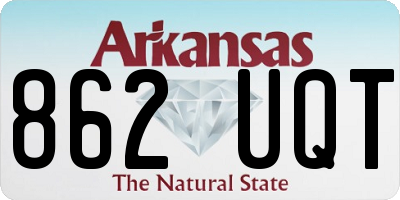 AR license plate 862UQT