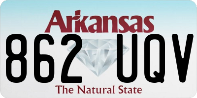 AR license plate 862UQV