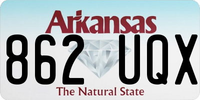 AR license plate 862UQX