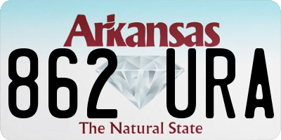 AR license plate 862URA