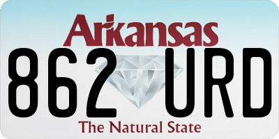 AR license plate 862URD