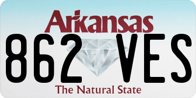 AR license plate 862VES