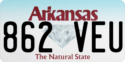 AR license plate 862VEU