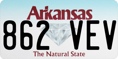 AR license plate 862VEV
