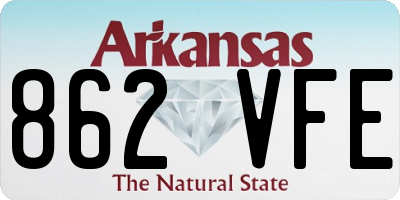 AR license plate 862VFE