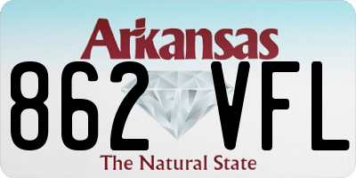 AR license plate 862VFL