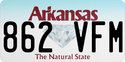 AR license plate 862VFM