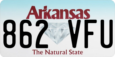 AR license plate 862VFU