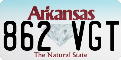 AR license plate 862VGT